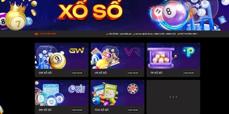 Đôi nét về sảnh xổ số U888 - Nền tảng cá cược hot